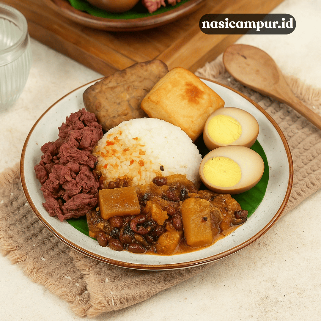 Cara Membuat Nasi Campur Jawa Rumahan yang Lezat