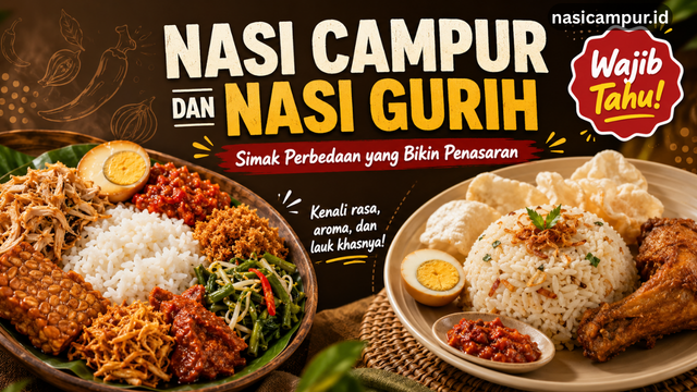 Nasi Campur dan Nasi Gurih, Simak Perbedaan yang Bikin Penasaran